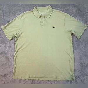 Vineyard Vines Men's Large Green Classic Pique Polo Cotton Preppy 1K0503